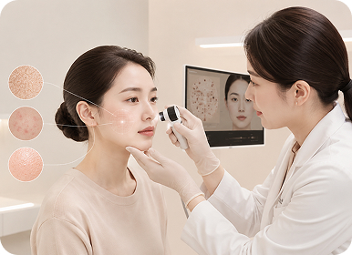 피부 정밀진단 및 상태파악
